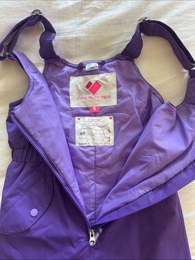 Obermeyer Purple Kids' Snow Bib